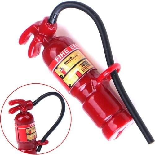 1PC Mini Fire Extinguisher Dollhouse Miniature Toy Doll Food Kitchen Living Room Furniture Accessories