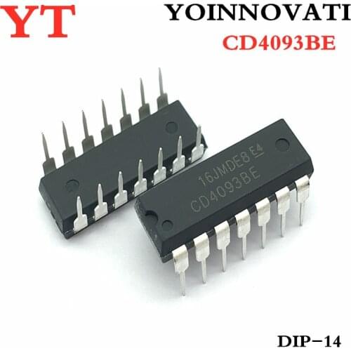 100pcs/lot CD4093BE CD4093 DIP-14 IC Best quality