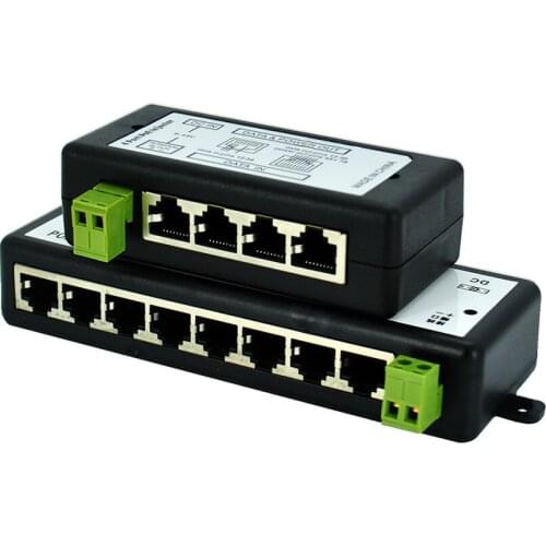 4CH 8CH PoE Injector for Surveillance POE IP Camera Wifi AP VoIP Power Over Ethernet IEEE802.3af/at Power Adapter