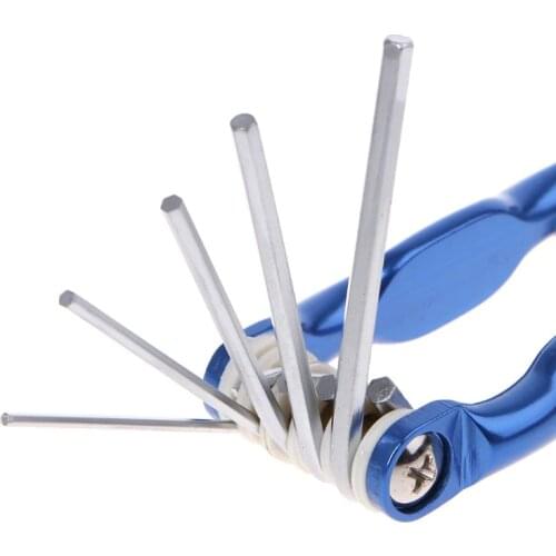 8pcs High Quality Portable Foldable Key Hex Wrench Set Metric System Inner Hexagon Spanner Allen Wrench Screw Repair Tools