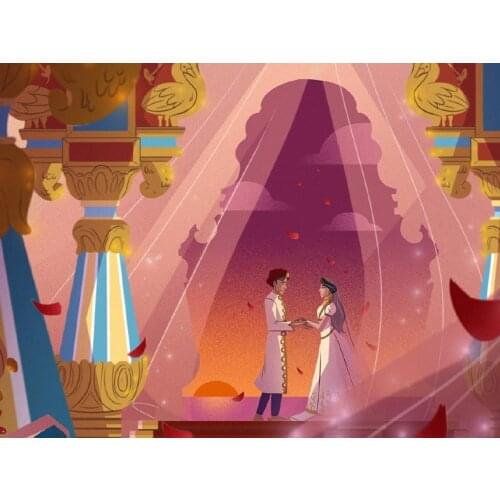 5D Diamond Mosaic Disney Diamond Painting Princess Diamond Inlaid DIY Full Diamond Embroidery Living Room Home Decoration