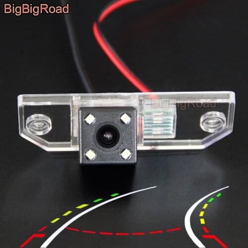 BigBigRoad Car Intelligent Dynamic Trajectory Tracks Rear View CCD Camera For Ford Mondeo C-MAX C Max Focus 2 3 Sedan 2005-2012