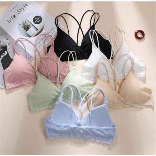 Fashion Bra Women Girls Yoga Tops Fitness Sport Bra Cotton Women Tops Breathable Yoga Running Sport Bra Sujetador Deportivo