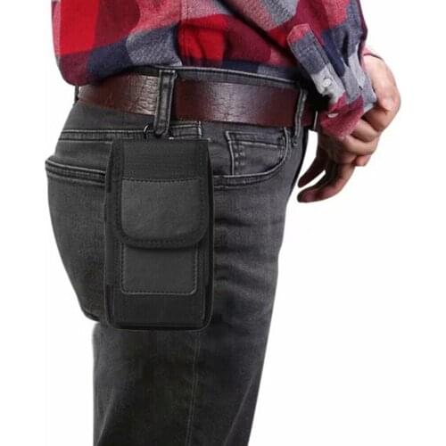 Infinix Note 7 Lite Protective Case Hot 8 Lite 9 Belt Clip Pouch Nylon Waist Phone Bag Card Holder Cover Flip Holster