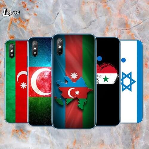 Azerbaijan syria israel flag For Xiaomi Redmi K30 K30i K30S Ultra 10X 8 8A 7 6 K20 Pro 7A 6A S2 GO 5 5A 4X Plus Phone Cases