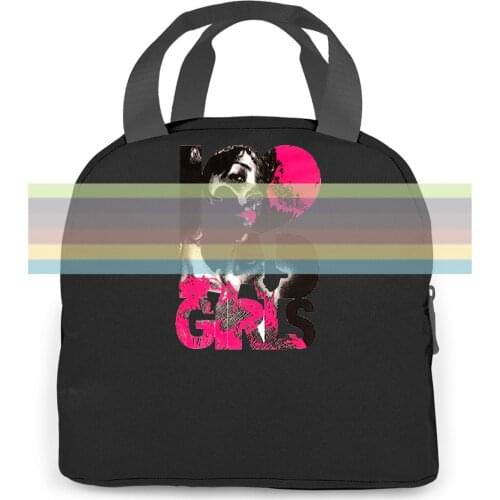 UOMO HAPPINESS DIVERTENTE I LOVE BAD GIRLS DAVID GUETTA DJ Design Style New women men Portable insulated lunch bag adult