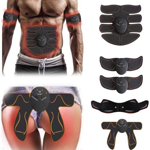 EMS Smart Muscle Trainer Electric Muscle Stimulator Wireless Buttocks Hip Abdominal ABS Stimulator Fitness Slimming Gel Massager
