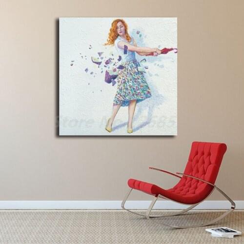 Jaxsonrea Shattered By Iris Scott HD Canvas Posters Prints Wall Art Painting Decorative Picture Modern Home Decoration Framework