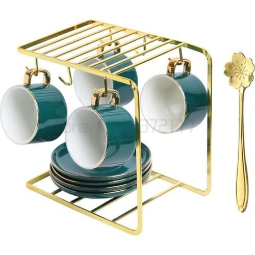 Coffee cup exquisite ceramic European style small luxury household light luxury afternoon tea set cup plate cup set