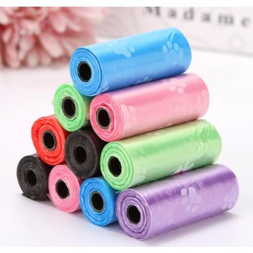 Pet Dog Poop Bags Dispenser Collector Scoop Holder Puppy Cat Pooper Scooper Garbage Bag Small Rolls Outdoor Clean Pets Supplies