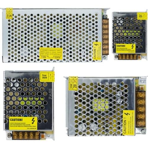 Lighting Transformer AC110V-220V to DC 12V 24V Power Supply Adapter 3A 5A 10A LED Strip Switch Driver