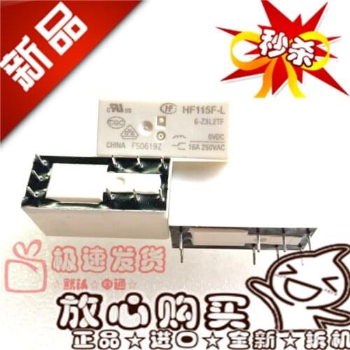 New Cash HF115F-L 6-z3l2tf 6vdc Magnetic Holding 6-zs3l2tf Relay 16A