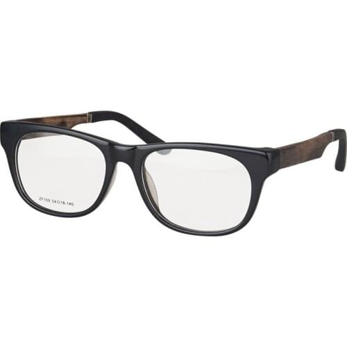 SHINU Blue Light Blockers Progressive Multifocus Reading Glasses Men Wood Legs Frame Anti Blue Light Radiation Glasses ZF109