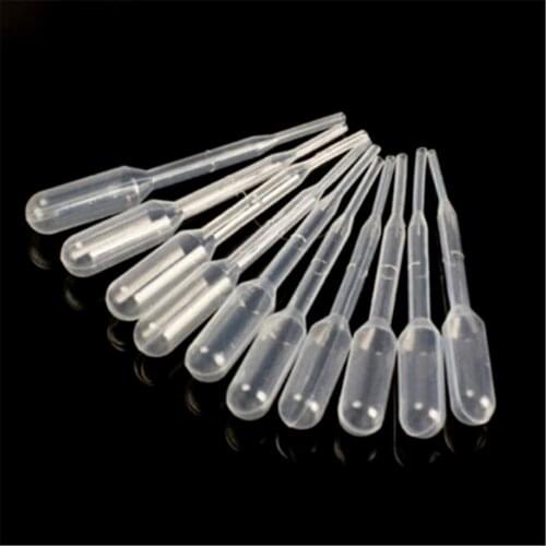 100PCS 2ML Disposable Plastic Eye Dropper Transfer Graduated Pipettes Office Lab Experiment Supplies