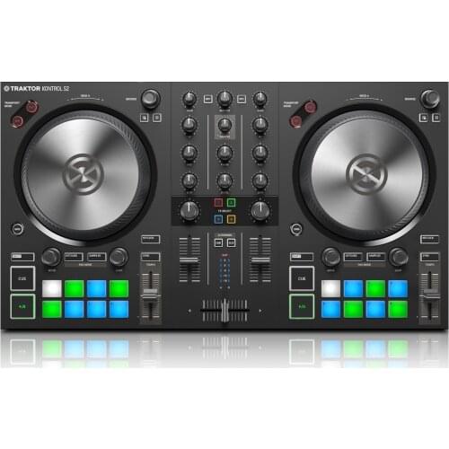 Entry-Level Full DJ Controller Disk Recorder 4-Channel Four-Track Audio Mixer Full Color RGB Golf Mat Three-Segment Equalizer