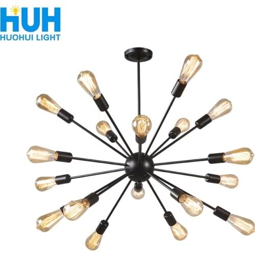 Industrial style American retro iron chandelier art branch chandelier living room dining room decoration bar table chandelier