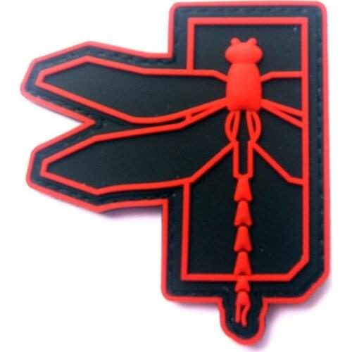 Dragonfly style PVC Velcro, military insignia, tactical bag accessories 3 D Knapsack stickers, clothing badges, can be customize