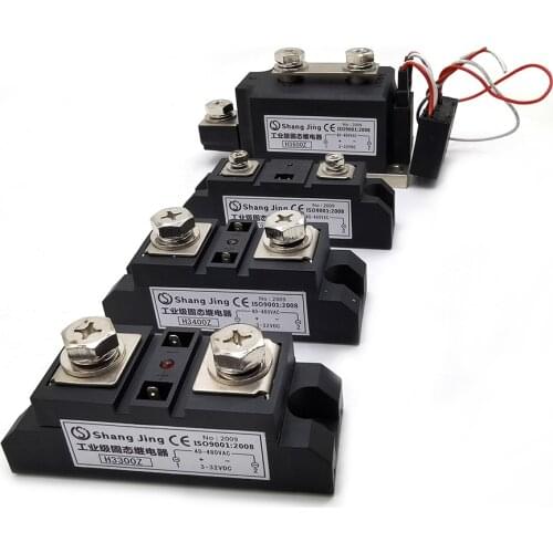 Free shipping solid state relay 220 module solid state relay DC SSR input 3-32VDC output 35-480VAC 500A 400A 300A 200A 150A 100A