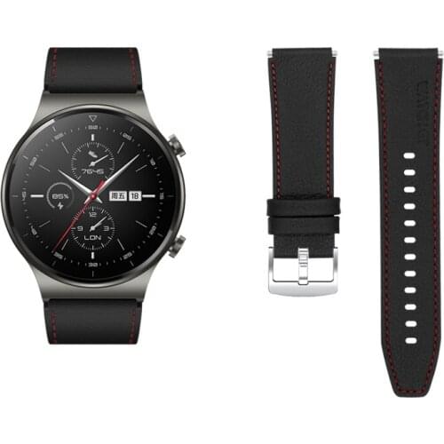 For Huawei Watch GT2 Pro Genuine Leather Strap Men Wristwatch Replacement Band Adjustable Sport Wristbands For Huawei Watch