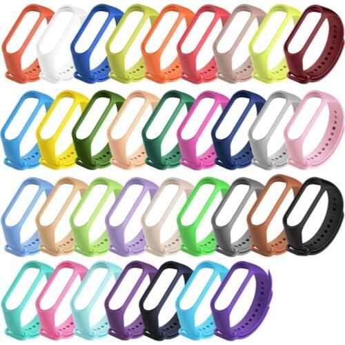 Strap for Xiaomi Mi Band 4 3 Bracelet for Miband 4 Silicone Wristband for Mi Band 3 Smart Watch Replacement Belt Strap