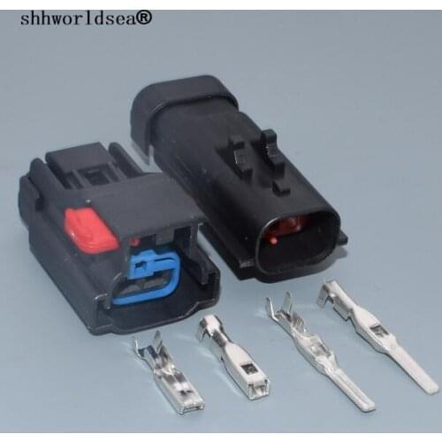 Shhworldsea 2pin 2.8mm male female for Chrysler Headlight plug Electric female automotive connector 54200206