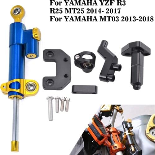 Motorcycle Steering Stabilize Damper Bracket Mount For YAMAHA YZF R3 YZFR-R3 R25 MT-03 MT03 MT 03 25 MT25 2014 2015 2016 2017