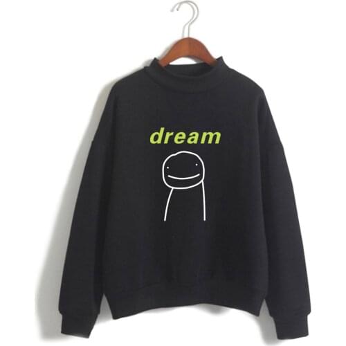 Fashion Dream Smp Hoodie Dreamwastaken Turtleneck Sweatshirt 2021 Dream Smp Merch Hoodies Male Poleron Hombre Pullover Clothes