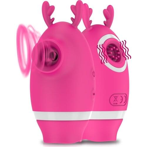 Sucking Vibrator Clit Sucker Clitoris Stimulator 3 in 1 Sex Toys for Women Nipple Massager Cunnilingus Blowjob Adults Products