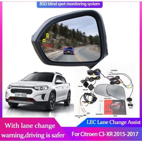 High Quality Blind Spot Monitoring for Citroen C3-XR 2015-2017 BSD BSA BSM Assist Driving Parallel Safety Lane Change Assist