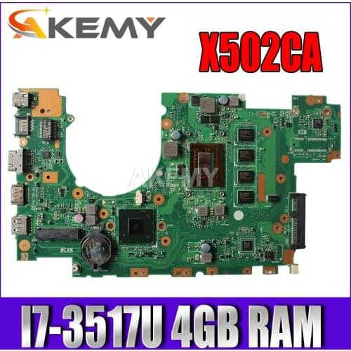 X402CA Motherboard I7-3517u 4G Memory For ASUS X502CA X402CA Laptop motherboard X402CA Mainboard X402CA Motherboard
