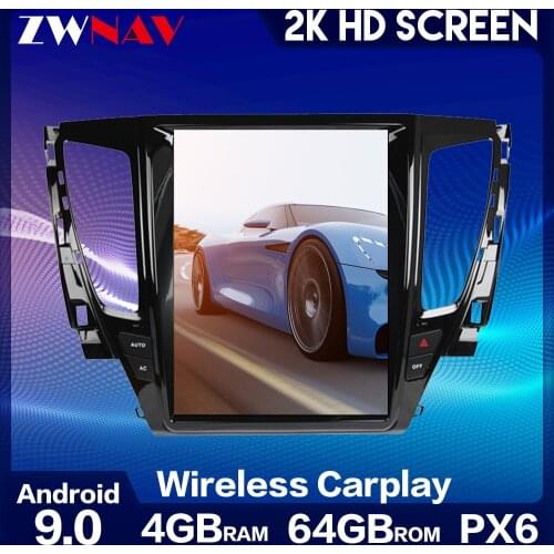 ZWNAV For Mitsubishi Pajero Sport 2016-2018 Car Radio Multimedia Video Player Navigation GPS Android 9.0 Accessories Sedan