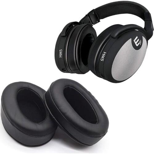 1Pair Leather Memory Foam Earpads Ear Cushion for Brainwavz HM5/AKG 701 Headset