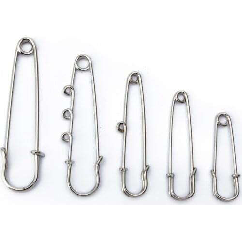 10pcs/lot Safety Pins Brooch Large Long Metal Wedding Brooch Safety Needles for Women DIY Jewelry Findings Wholesale
