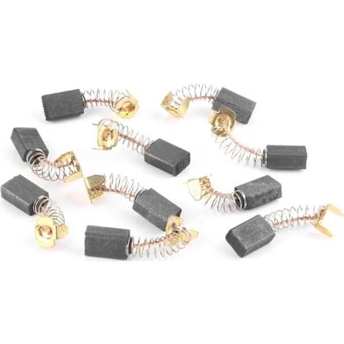 10pcs Power Tool Carbon Brush Electric Hammer Angle Grinder Graphite Brush Replacement Various Size