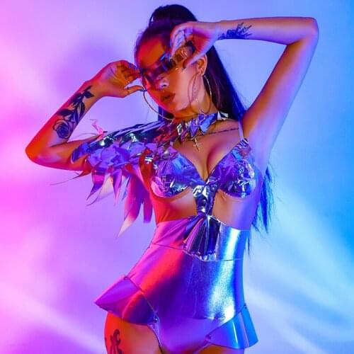 2020 Sexy Bodysuit Nightclub Bar DJ DS Costumes Chinese Folk Dance Costumes Stage Outfits Women Pole Dance Rave Clothes DN7062