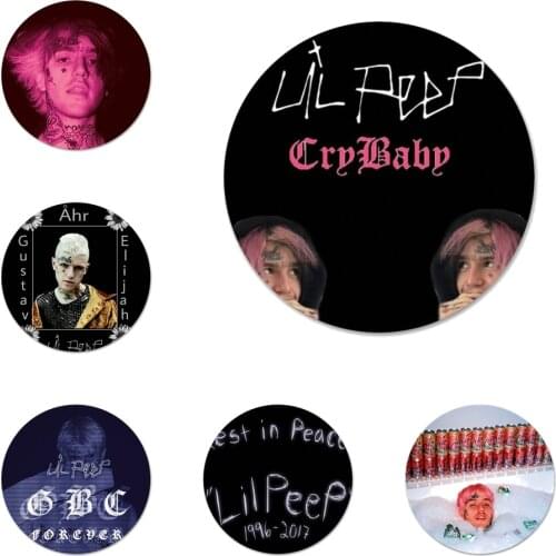 58mm Lil Peep Hellboy Love Badge Brooch Pin Accessories For Clothes Backpack Decoration gift