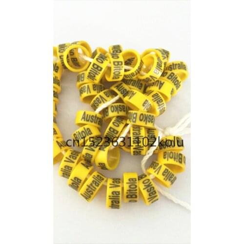 Free shipping cheap 100pc ring customize personal plastic new style pigeon birds leg foot ring bands