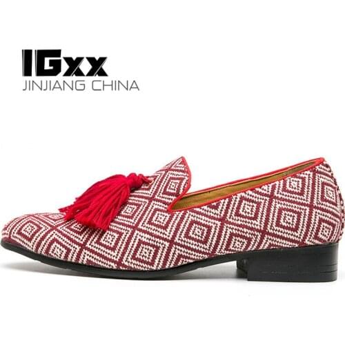 IGxx Brogue Shoes for Men Oxford Pointed Toe Business Serpentine Shoe Tassels Loafers Rubber Sole Flat Dress Shoes Wedding Shoes