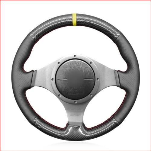 PU Carbon Fiber Steering Wheel Cover for Mitsubishi Lancer Evolution 8 VIII Lancer Evolution 9 IX Accessories