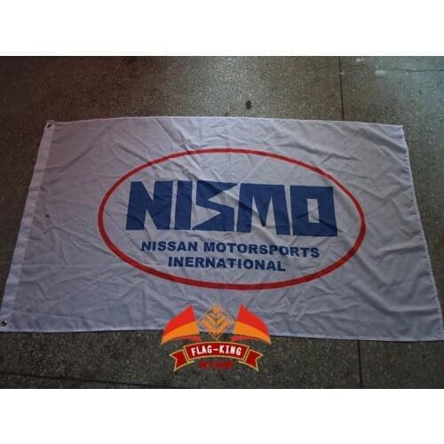 Nismo logo flag,nismo car racing club flag, 90*150CM polyster banner,flag king