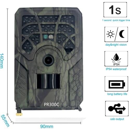 Hunting Game Trail Camera Day&night Vision Wildlife Monitor Scounting Cam for Surveillance Photo Trap Fast Trigger Wide Angle