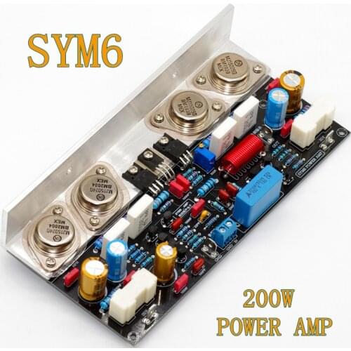 Sealed Tube Classic Discrete Power Amplifier SYM6 200W MJ15024 Finished Board and DIY Kit