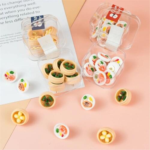 10pcs Push Pins Food Shape Thumbtack Board Pins Drawing Photo Wall Studs Office School Supplies