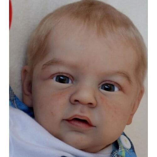 22 Inches Reborn Doll Kit Mary Ann DIY Doll Kit Limited Edition Soft Vinyl Unpainted Doll Kit with Eyes