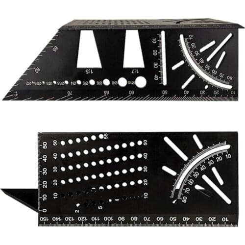 Dovetail Marking Template Vertical Angle Calibration Marker Line Aluminum 1PC Measuring Tools Outdoor Supplies Generic Rulers