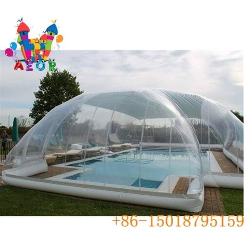 Inflatable Pool Cover Inground Transparent Bubble Tent for Swimming Pools Winter Pool Cover Dome