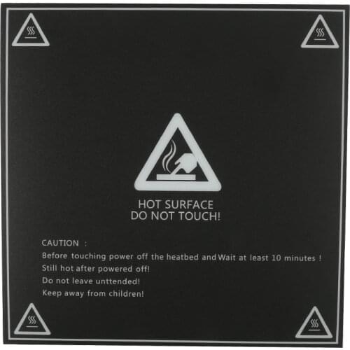 Bed Sticker Plarform Printer Heat Paper Coodinate Build 3D Printer Heated Frosted Hot Bed 250/300MM Durable Print Bed Tape