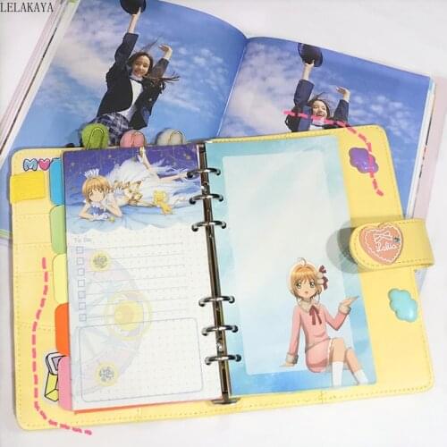 New Card Captor Sakura Action Figure Separation Divider Pages Handbook A6 Loose Leaf Index Paper Core Category Page For Notebook