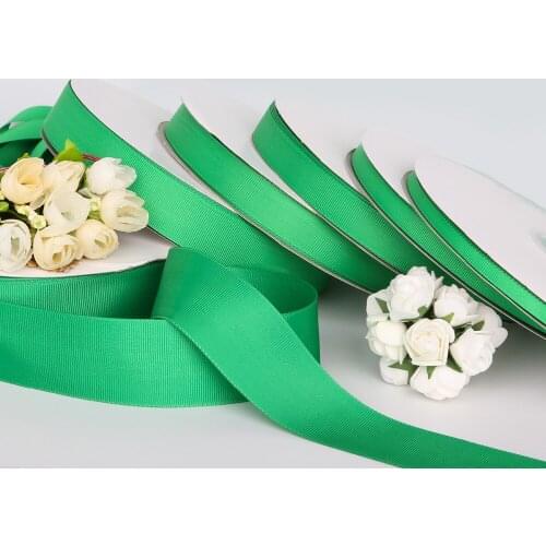 New Arrival Width 7-38mm Green Color Grosgrain Ribbons For DIY Wedding Party Decorations Gift Crafts Sewing (5yards/lot)