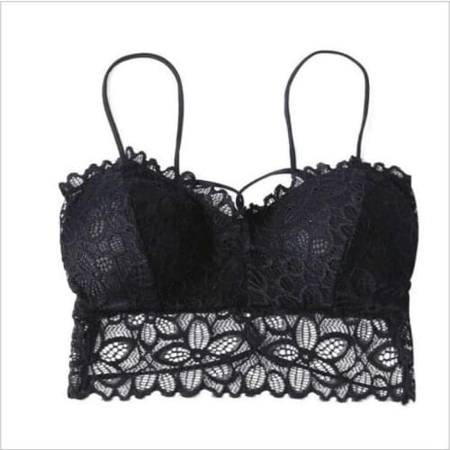 Yasemeen New Backless Push Up Bras Lace Wrapped Cross Bra Strapless Padded Anti-light Underwear Sexy Lace Gather Brassiere Girls